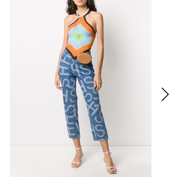 HOUSE OF SUNNY old town crochet handkerchief top 🧡 sz 6 - Picture 2 of 14